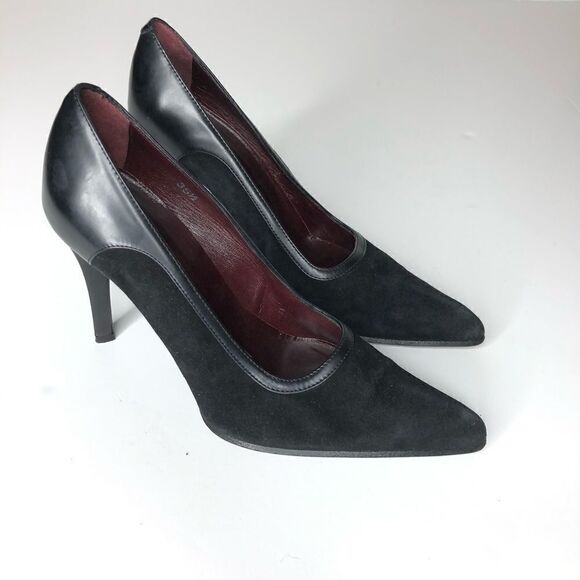 Tod’s Sz EU 35.5 Black Leather Heels - Picture 1 of 6